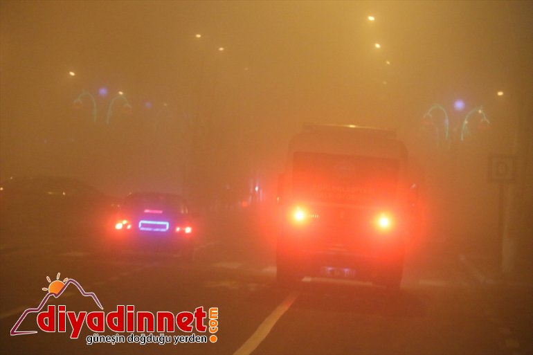 Ağrı'da yoğun sis etkili oluyor