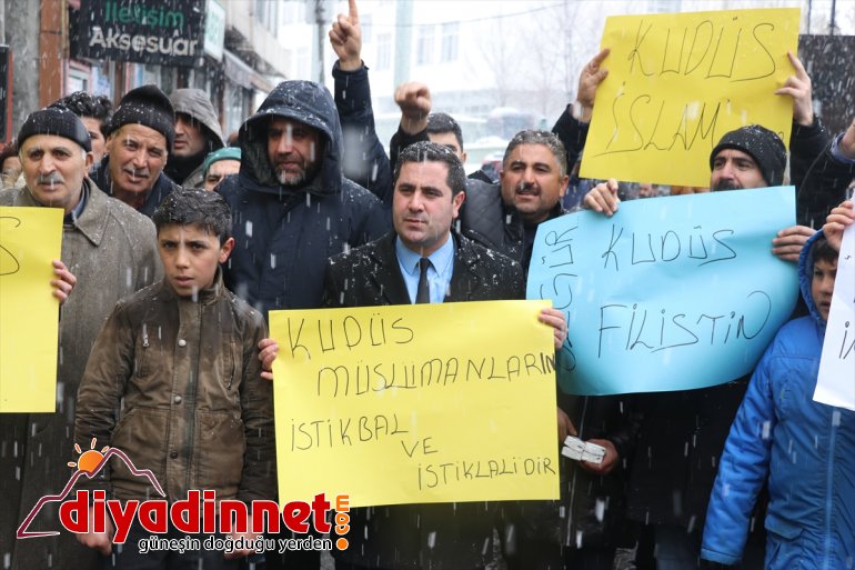 Ağrı da Orta Doğu Barış Planı protesto edildi2