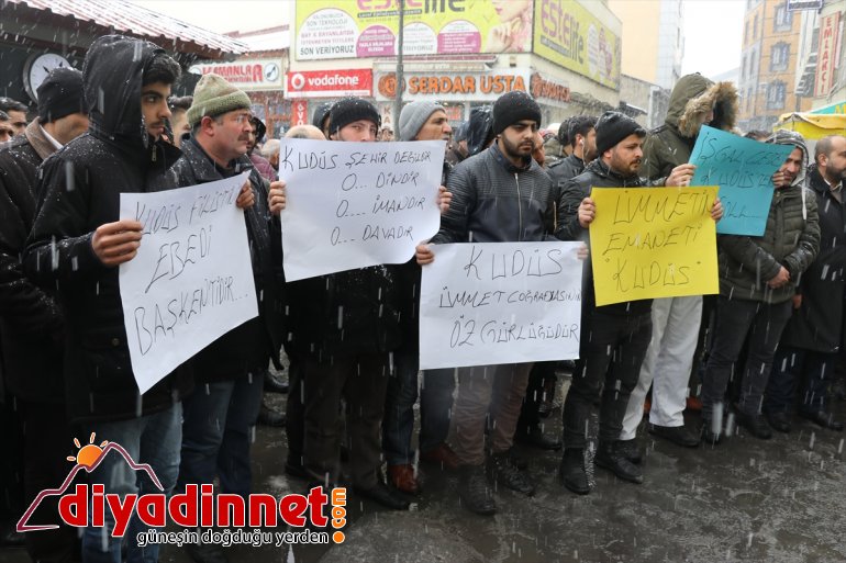 Ağrı da Orta Doğu Barış Planı protesto edildi3