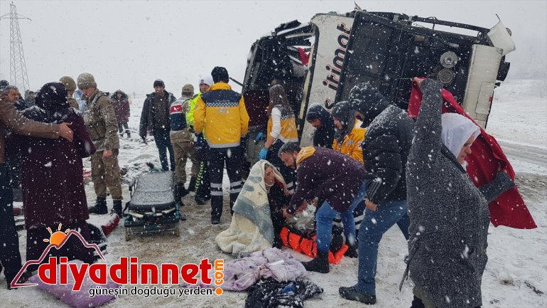 ağrı erzincan yolcu otobüsü devrildi si ağır yaralı2