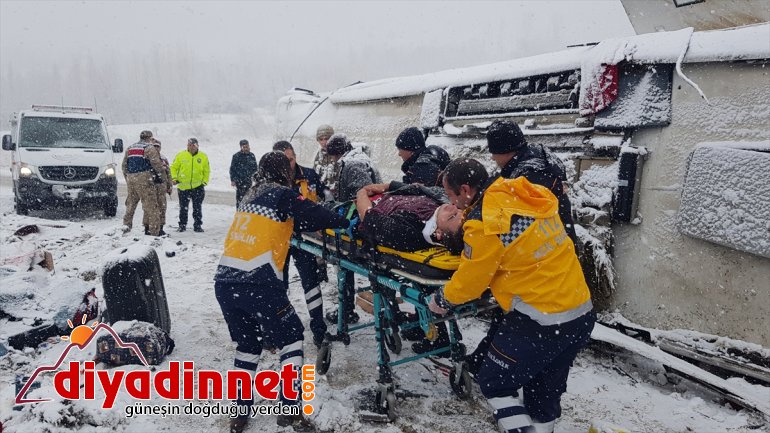ağrı erzincan yolcu otobüsü devrildi si ağır yaralı3
