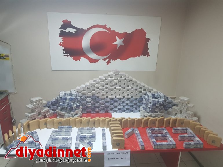 Ağrı'da İran plakalı tırda 183 kilogram eroin ele geçirildi