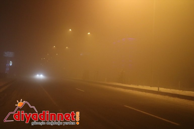 Ağrı'da yoğun sis tır sürücülerine kontak kapattırdı