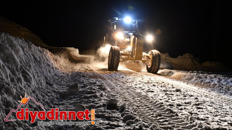 Doğubayazıt ta bin rakımdaki köylerde metrelik karla mücadele7