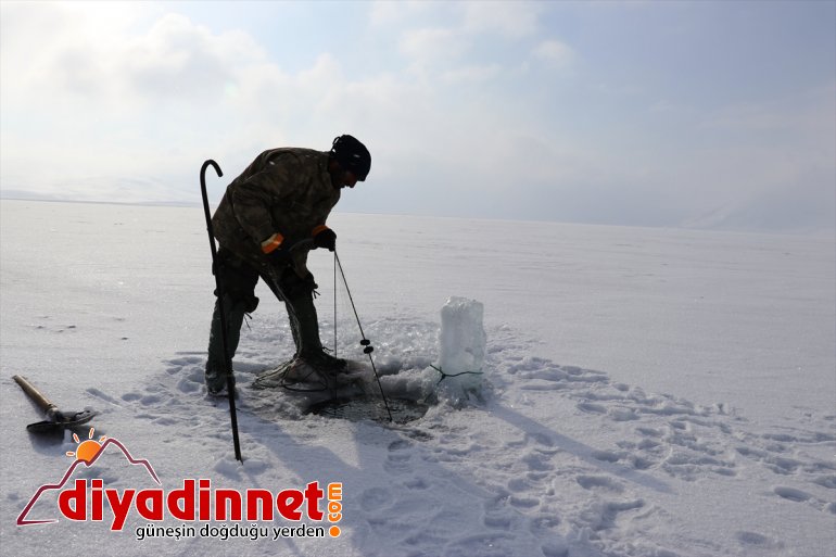 bin rakımlı 241 avı - Buzla balık gölde kaplı 2 AĞRI zorlu 3