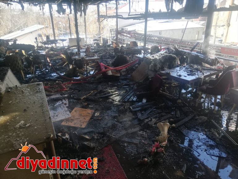 çıkan yangın hasara restoranında oldu Ağrı