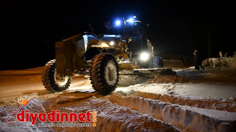 kapanan eteğinde nedeniyle açıldı ulaşıma 8 kar Tendürek köy Dağı yolu 10