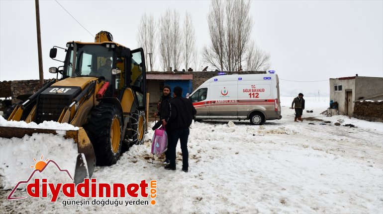 çalışmayla hastaneye Yolu - kapanan saatlik hasta 3 köydeki ulaştırıldı AĞRI 6