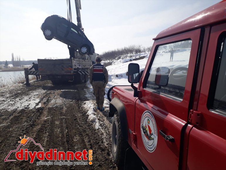 düştü baraj gölüne MALATYA Otomobil - 2