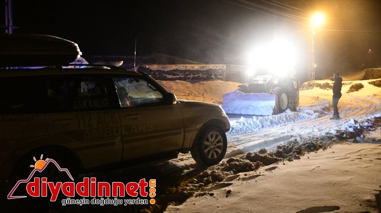 köy için - tipinin açıldı AĞRI Berat minik Kar ve yolu kapattığı 2