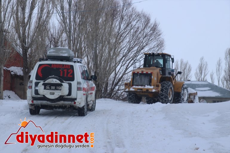 yetişti çocuğun kapanan imdadına köydeki hasta Yolu kardan ulaşıma ekipler 8