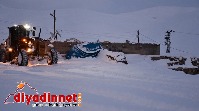 açıldı kar nedeniyle Dağı kapanan ulaşıma eteğinde köy yolu Tendürek 8 9