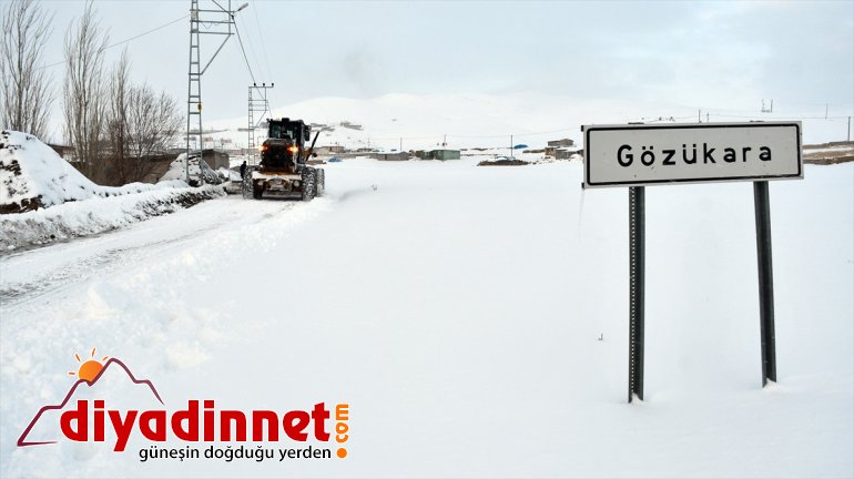 kar kapanan ulaşıma nedeniyle 8 açıldı köy eteğinde Tendürek yolu Dağı 3