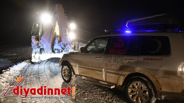 Tendürek Dağı eteğindeki 78 yaşındaki hasta için seferber oldular