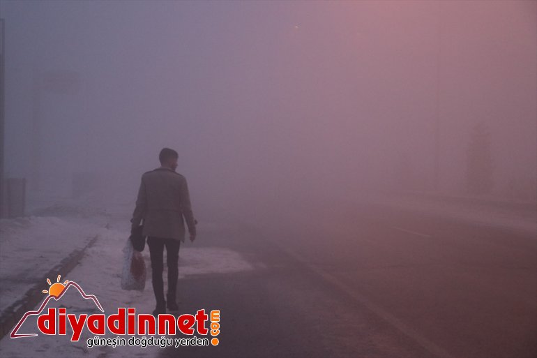 ve yoğun kara sis oluyor Ağrı-Erzurum Ağrı-İran etkili yollarında 4