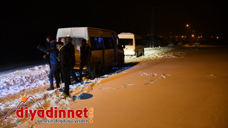 yolda - 40 tipi kişi kurtarıldı Ağrı