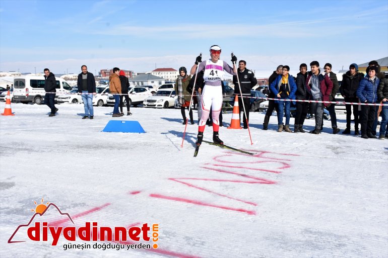 Kayaklı sona Koşu erdi Muş