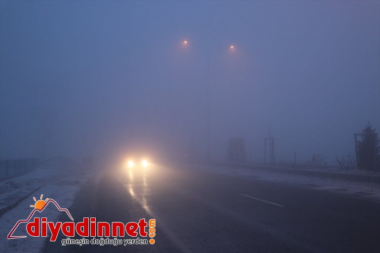 Ağrı-İran ve Ağrı-Erzurum kara yollarında yoğun sis etkili oluyor
