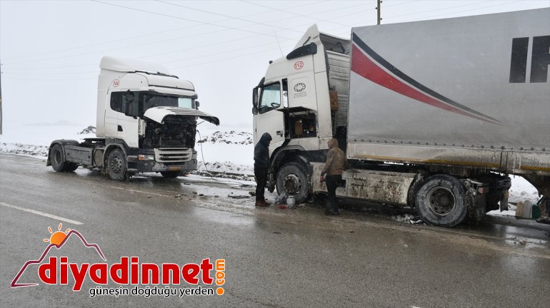 tırlar Yakıt donan - AĞRI kaldı deposu yolda 8