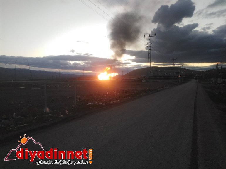 Ağrı da Türkiye İran doğal gaz boru hattında patlama2
