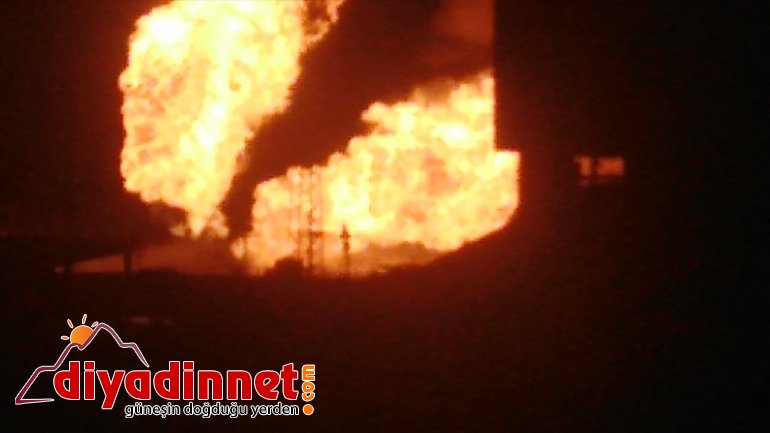 Ağrı da Türkiye İran doğal gaz boru hattında patlama3