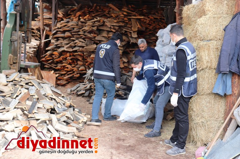 odunla AĞRI - Yakacağı ısınacak polisin aile biten getirdiği 4