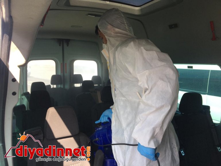 Ağrı Tekstilkent servis araçları dezenfekte edildi2