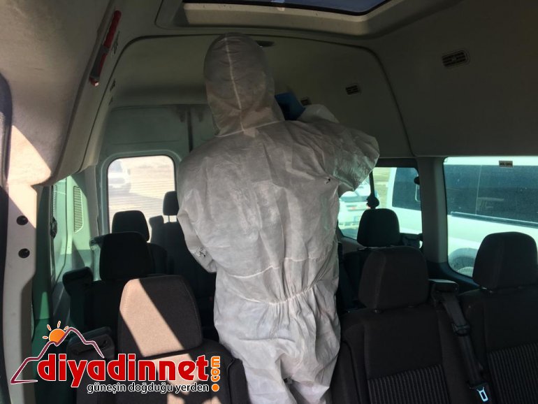 Ağrı Tekstilkent servis araçları dezenfekte edildi5