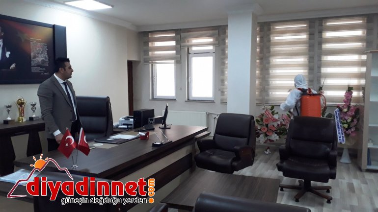 Doğubayazıt MEB binası dezenfekte edildi2