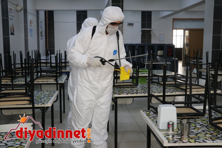 517 dezenfekte edildi yeni - AĞRI okul karşı koronavirüs tip salgınına 7