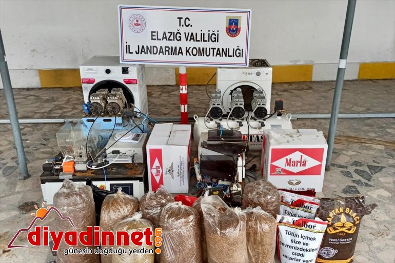 Elazığ'da kaçak sigara imal eden 2 şüpheli suçüstü yakalandı