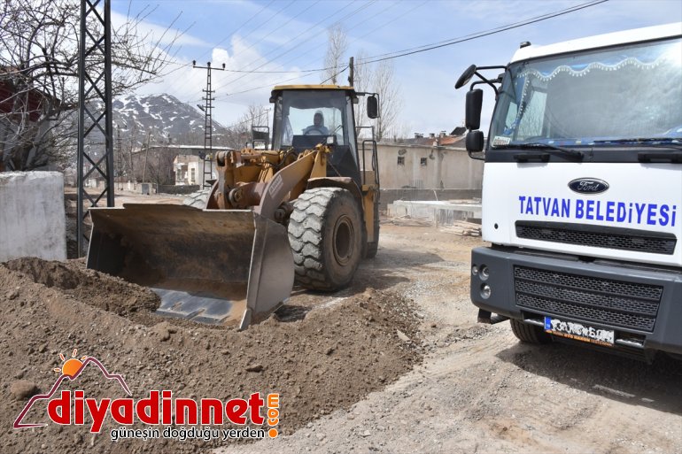 yol çalışmalarına yapım başlandı Tatvan