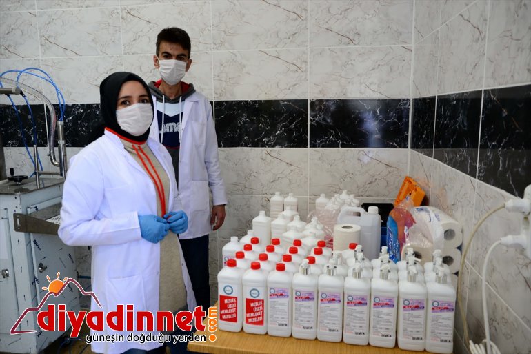 Bitlis'te günde 6 ton dezenfektan üretimine başlandı