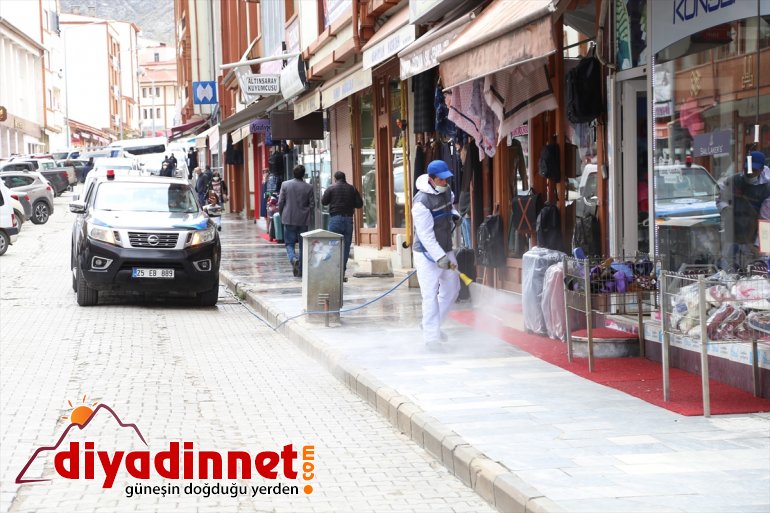 ilçesinde Büyükşehir Oltu çalışması Belediyesi Erzurum dezenfekte yaptı 3