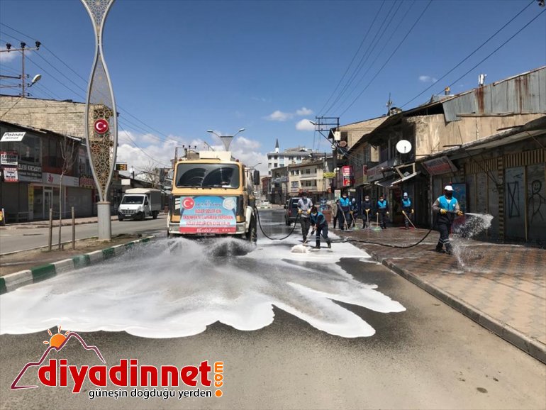 çalışmaları dezenfeksiyon sürüyor Erciş