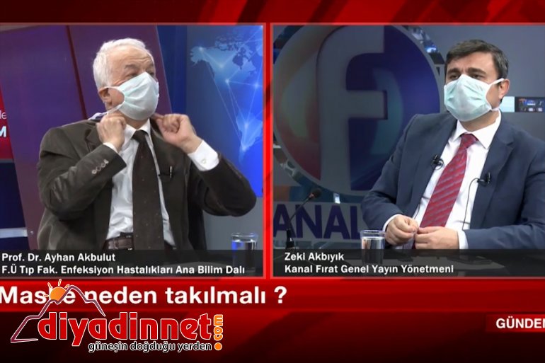 maskeyle programa çıktılar televizyondaki Elazığ