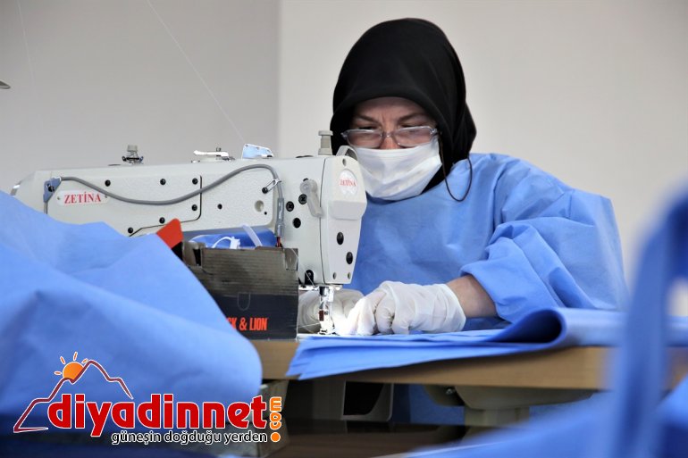 Kovid-19 ile fedakarca mücadele eden sağlıkçılara tulum ve önlük desteği