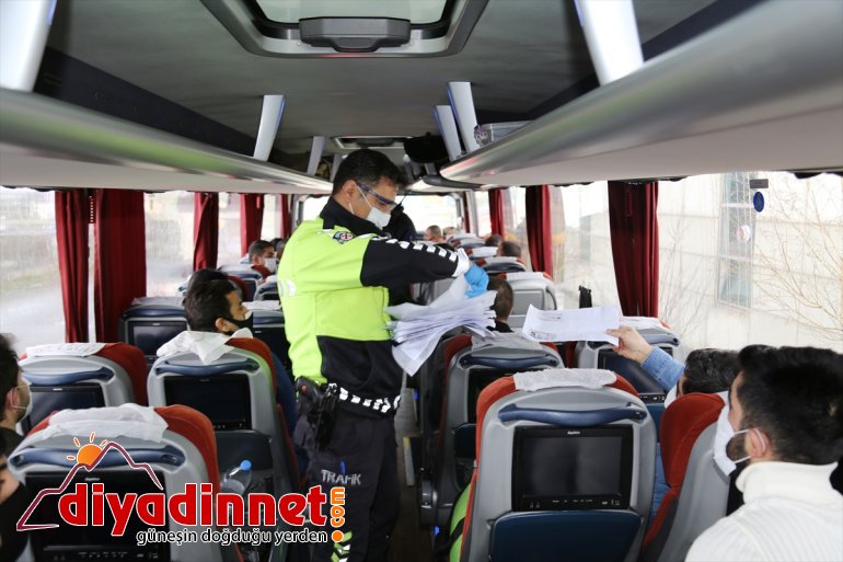 ceza kesildi eden 26 sahte otobüsle Ağrı