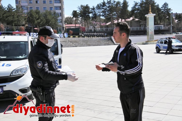 maske ekipleri polis Erzurum