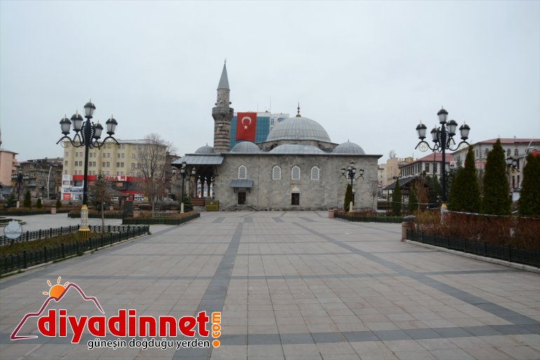 kısıtlamasının cadde sokağa kaldı boş ve sokaklar çıkma ardından Erzurum