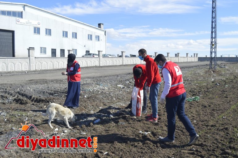 Genç Kızılay gönüllüleri sokak hayvanlarını unutmadı7