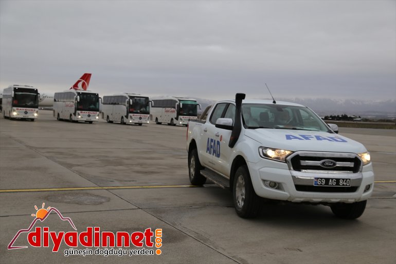 159 uçakla Türk Erzurum