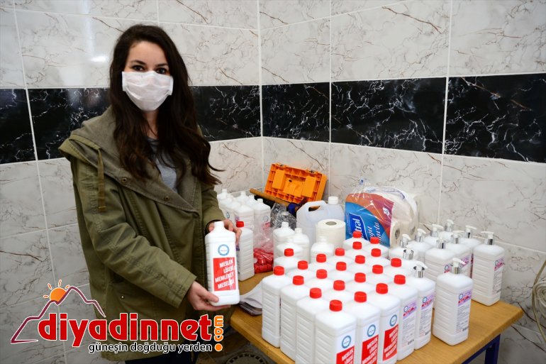 üretimine ton dezenfektan - günde başlandı Bitlis