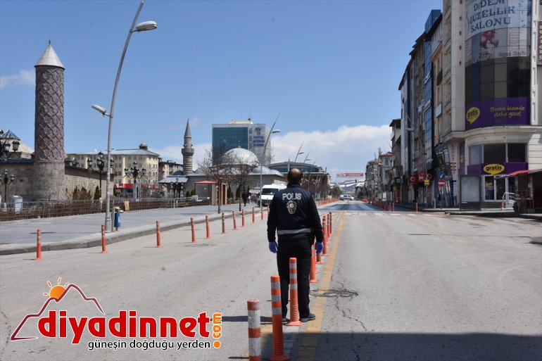 kısıtlamasının Sokağa uygulandığı hakim çıkma sessizlik Erzurum