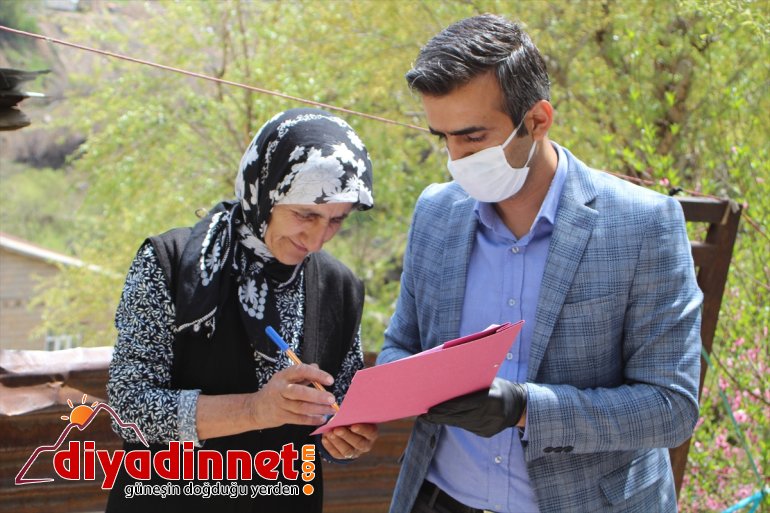 HAKKARİ yardım sahibi ailelere Şemdinli