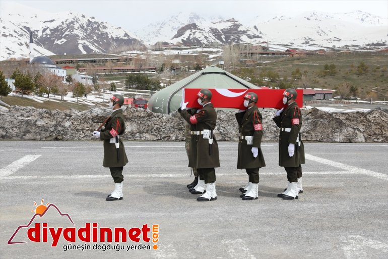 için şehit asker tören Hakkari