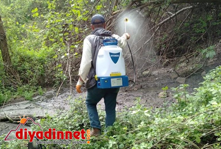 mücadele çalışması Keban haşere Belediyesinden ile 3