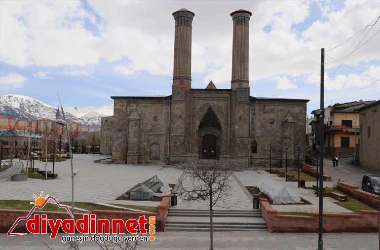 Erzurum'da sokağa çıkma kısıtlamasının ardından sessizlik hakim