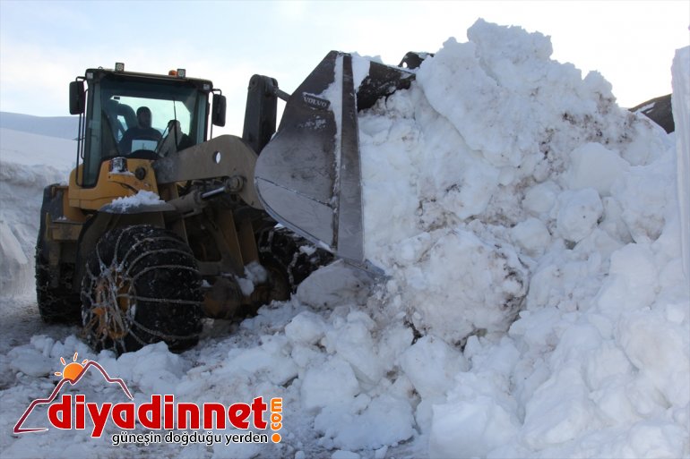 - kapanan kar Kışın VAN nedeniyle açıldı mezra yolu 4