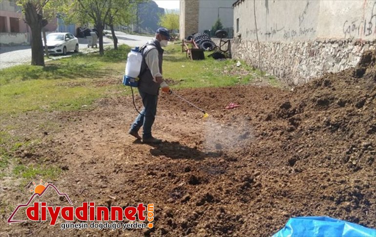 ile Keban Belediyesinden haşere çalışması mücadele 1